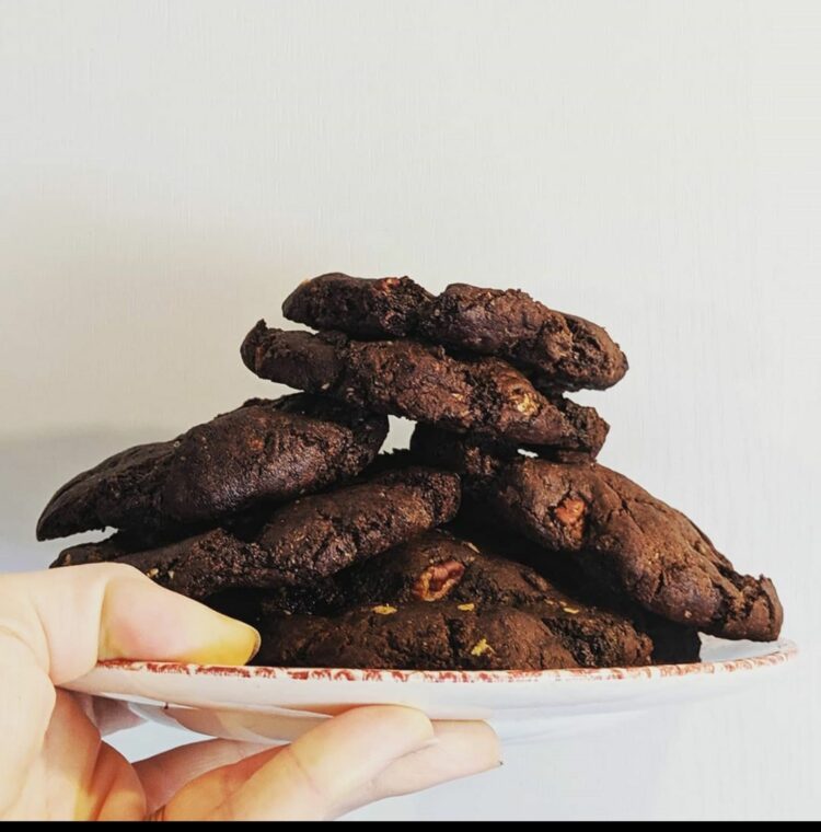 Vegan Choc cookies